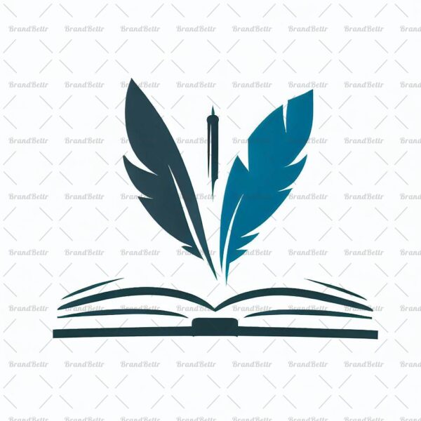 Offenes Buch und Feder